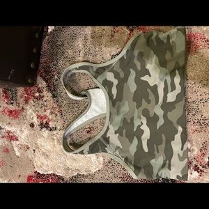 PINK camo sports bra